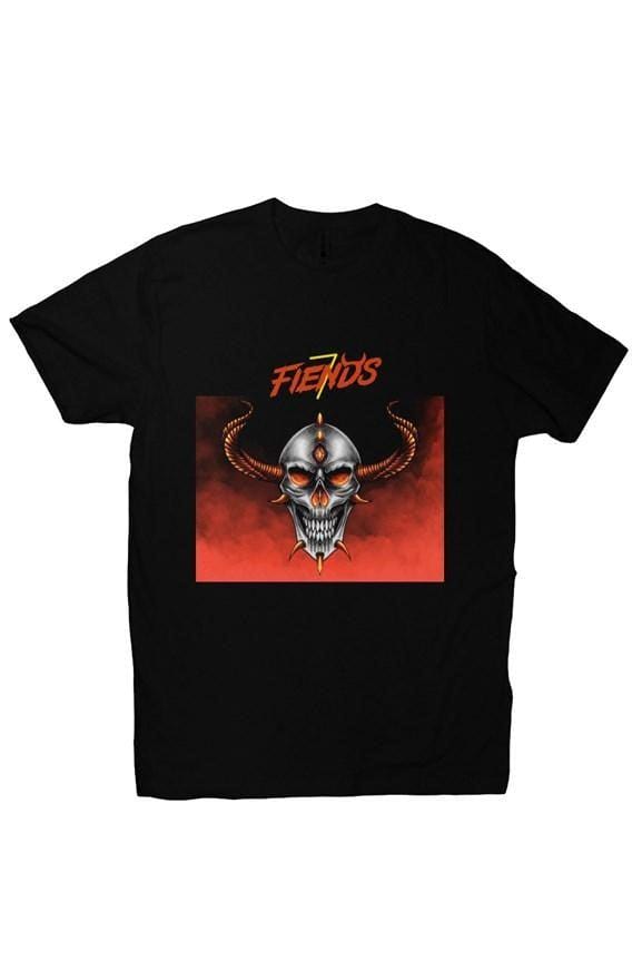 Black t-shirt 7 Fiends Demon - TatteredTs