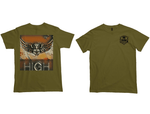 Load image into Gallery viewer, High Skull Eagle Tee - Olive - TatteredTs
