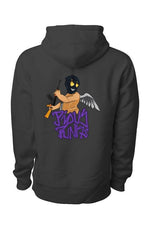 Load image into Gallery viewer, Sweet Angel of Death Heavyweight Pullover Hoodie - Black - TatteredTs
