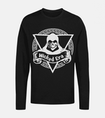 Load image into Gallery viewer, Cloaked Death Shield Long Sleeve Tee - Black - TatteredTs

